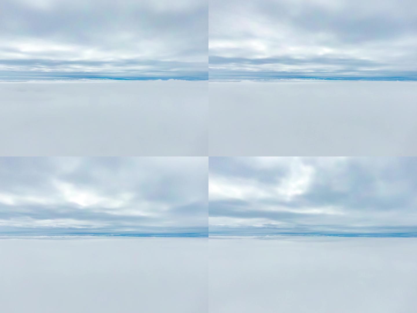 4K 航拍云层涌动延时视频