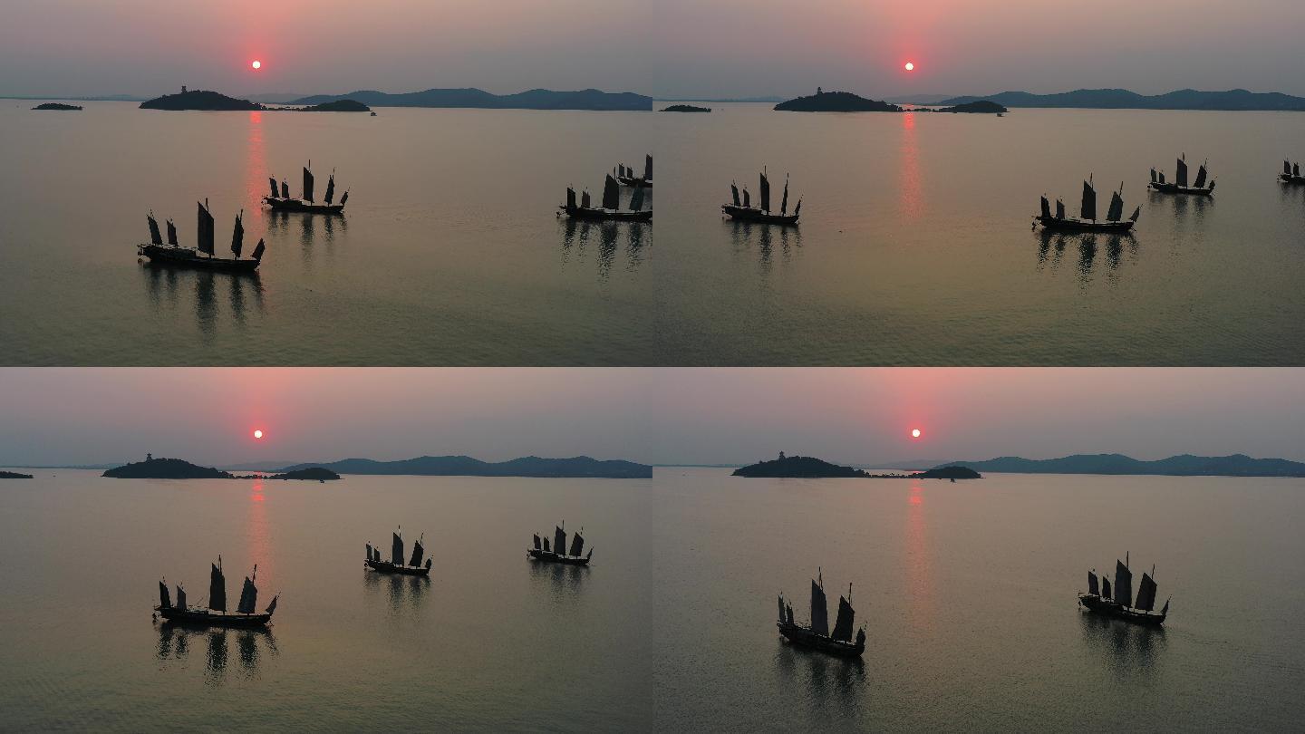 无锡太湖鼋头渚帆影