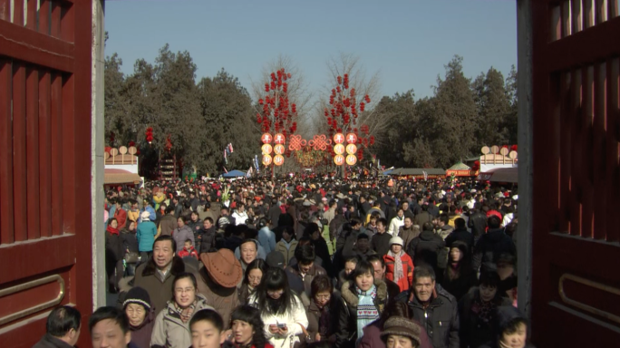 北京 地坛 庙会 春节 过年