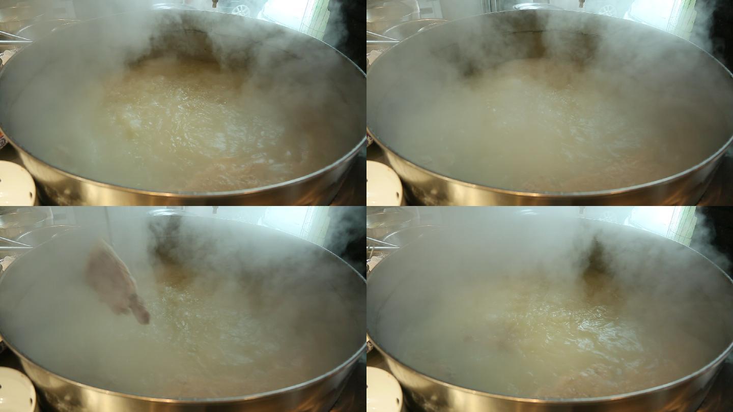 熬制羊肉汤