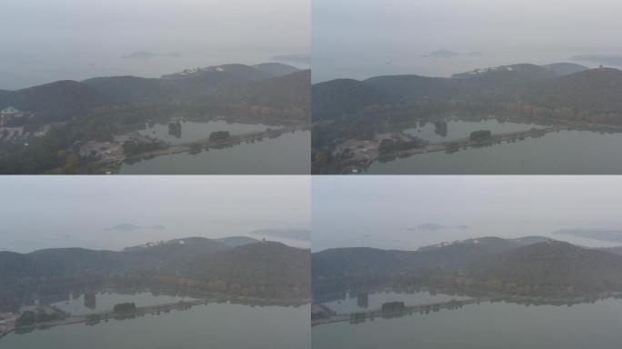 晨雾中的太湖鼋头渚