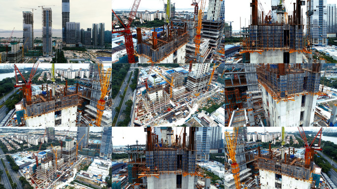4K深圳城市建设者和写字楼建设