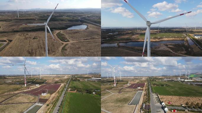 风力发电 绿水青山 绿色能源 风车发电