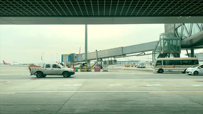 机场登机旅客休息机场地勤车辆