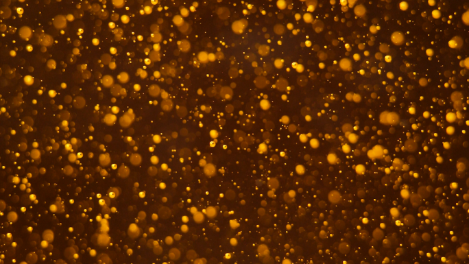 4款金色小气泡抽象梦幻粒子实拍