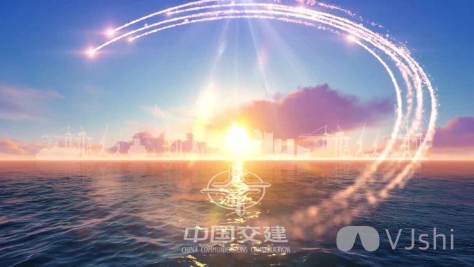 【原创】大气震撼唯美港口海面标题片头