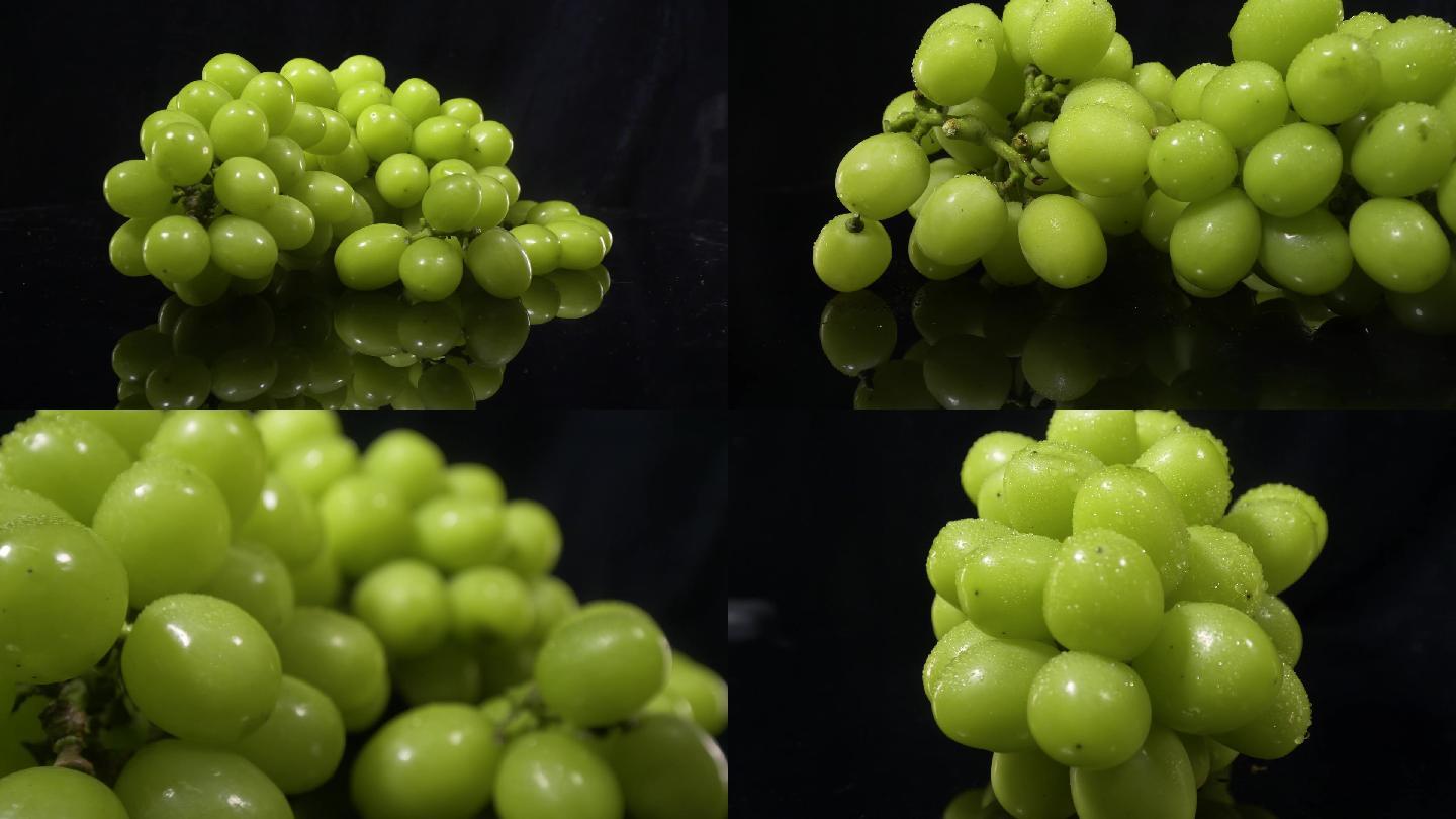 阳光玫瑰葡萄摆拍