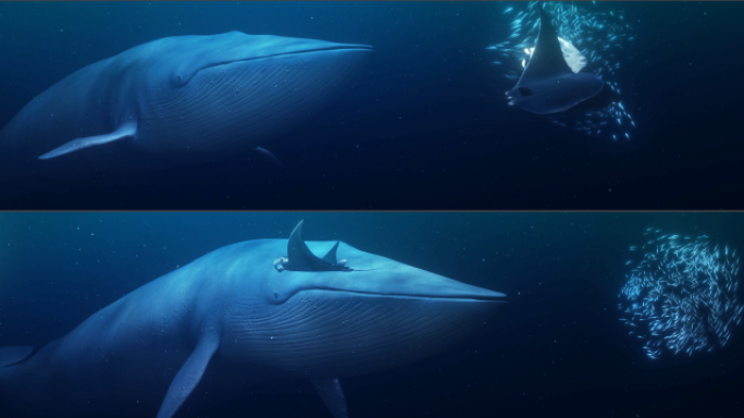 裸眼3D大屏鲸鱼【8K】