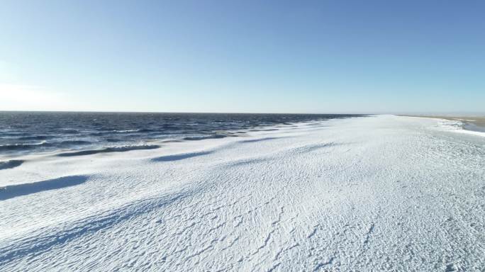 青海湖 冰封