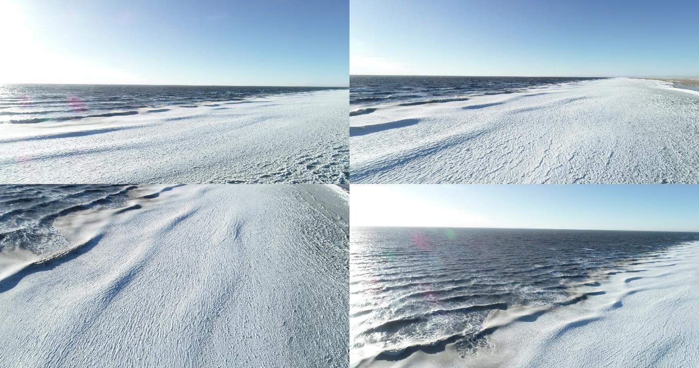 青海湖 冰封