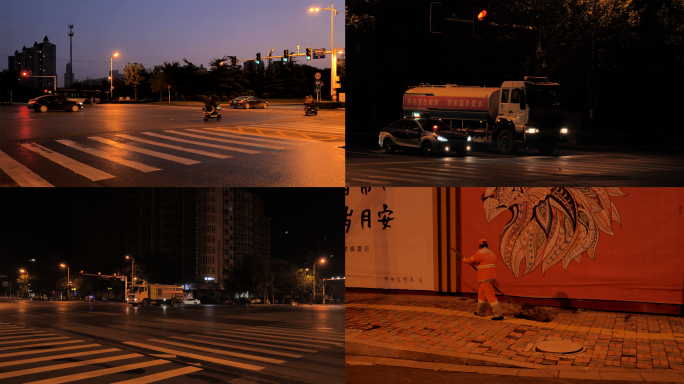 【4K】凌晨街道-城市夜景