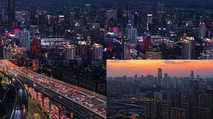 4K最新宁波城市夜景航拍