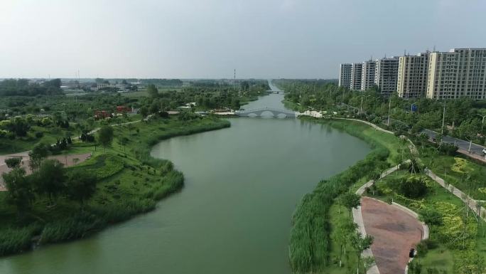 济南商河县城航拍2021