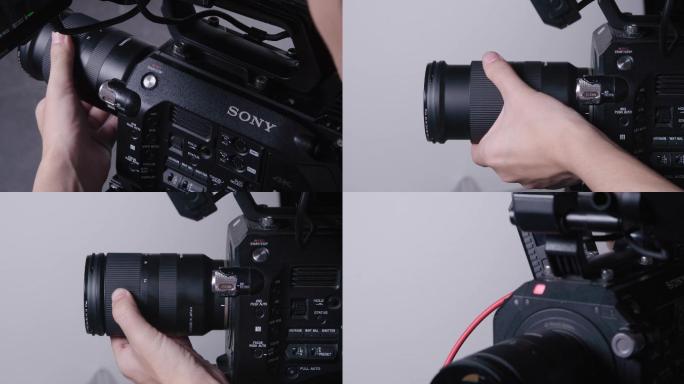 4k 摄影器材索尼fs7摄影师摄影机摄像