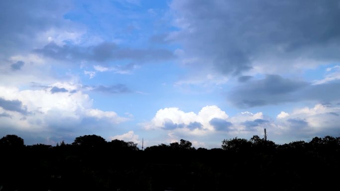 夏日云海延时美丽云景云雾缭绕雨过天晴