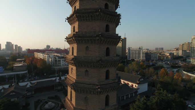 塔文化博物馆文峰塔文明寺塔航拍