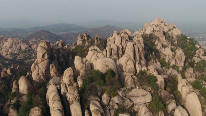 航拍嵖岈山风景区