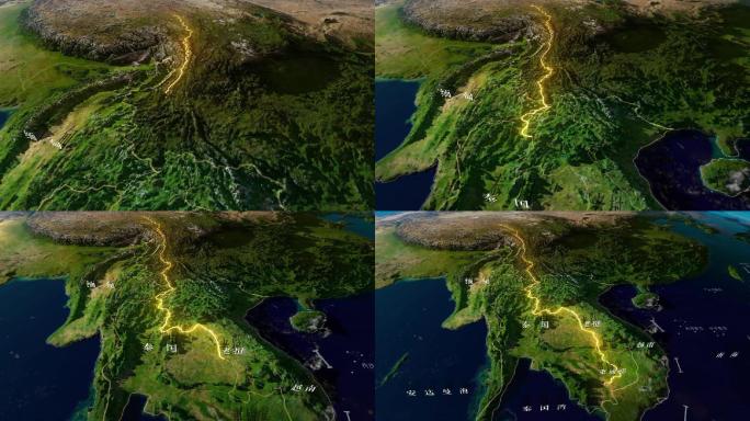 湄公河澜沧江地图