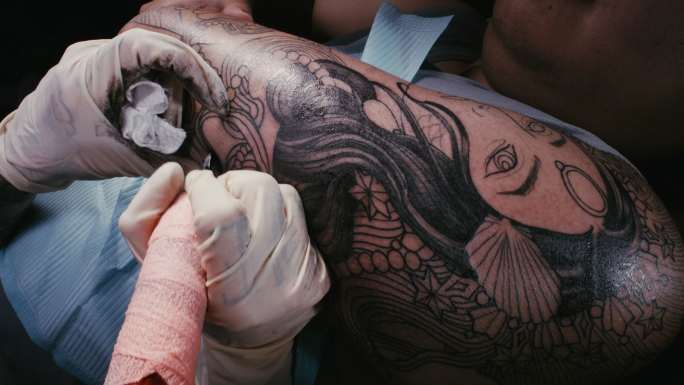 刺青纹身纹身器械 纹身特写