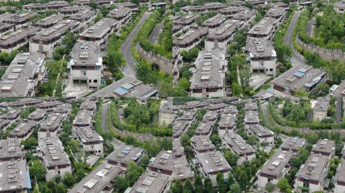 重庆房地产东原湖山樾别墅高档小区航拍4K