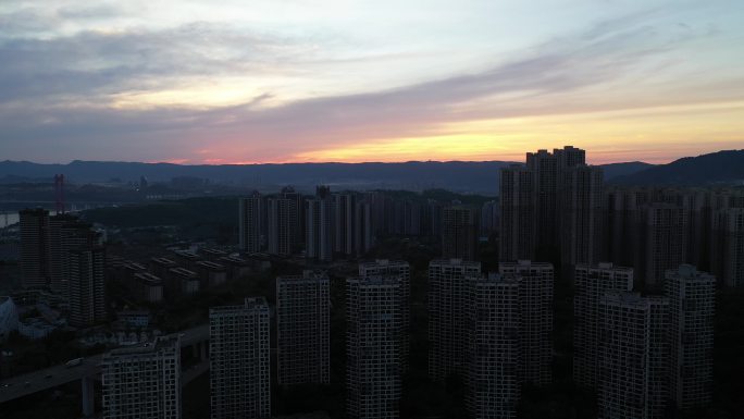 中国重庆城市风光航拍 4K