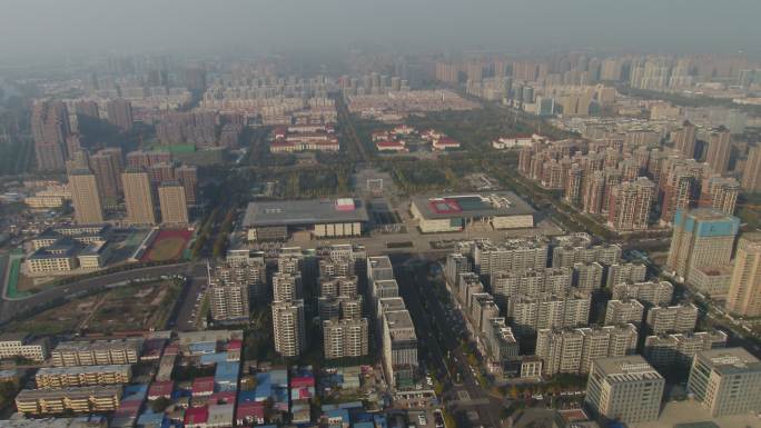 许昌城市建筑空镜航拍