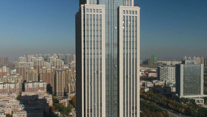 许昌城市建筑，街道车流第一高楼航拍