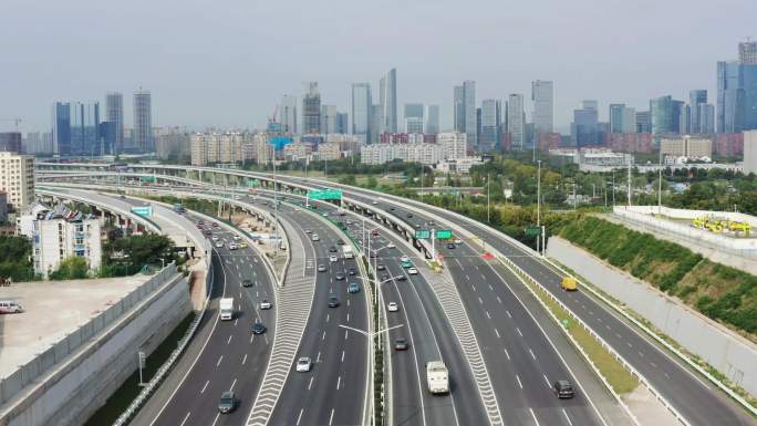 南京河西CBD建邺区大景航拍