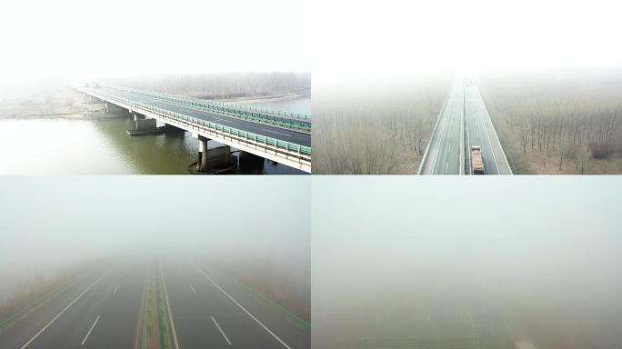 大雾高速行车运输