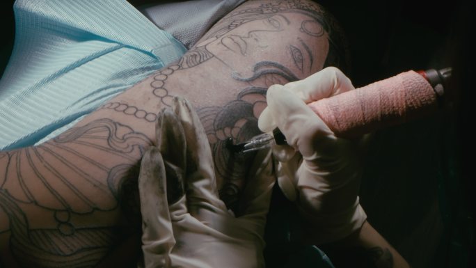 刺青纹身纹身器械 纹身特写