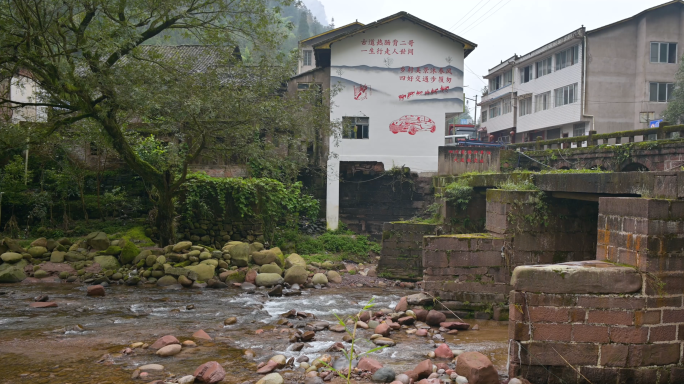 川藏茶马古道安靖乡大通桥历史遗迹