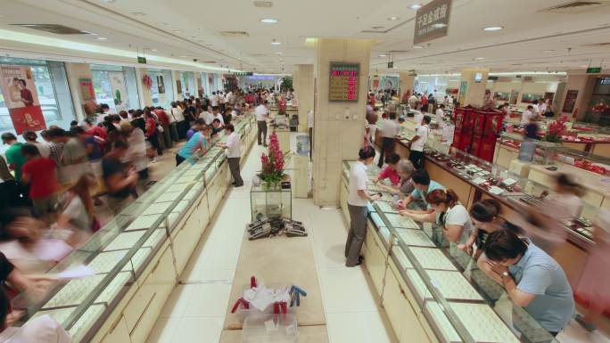 90年代北京菜市口黄金首饰商场