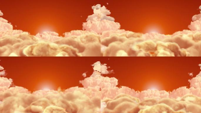 【4K】无缝循环彩云背景