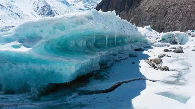 冰川航拍4K