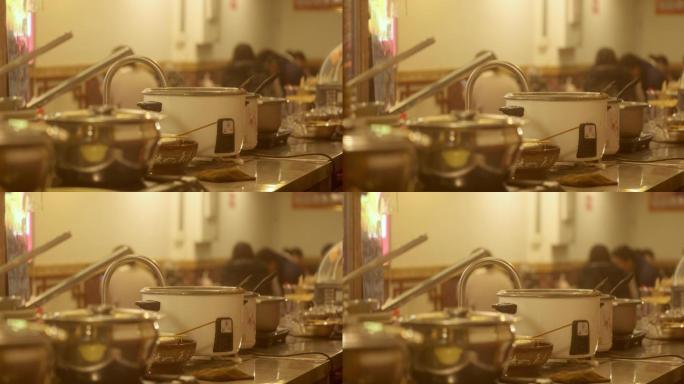 【8K正版素材】餐厅后厨灯光蒸汽近景