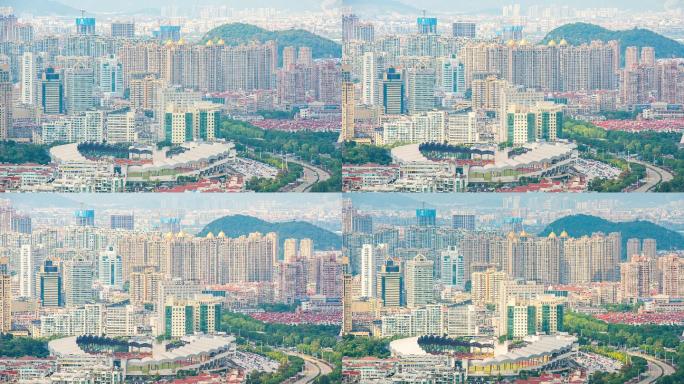 温岭城市建设延时摄影高清视频素材4K