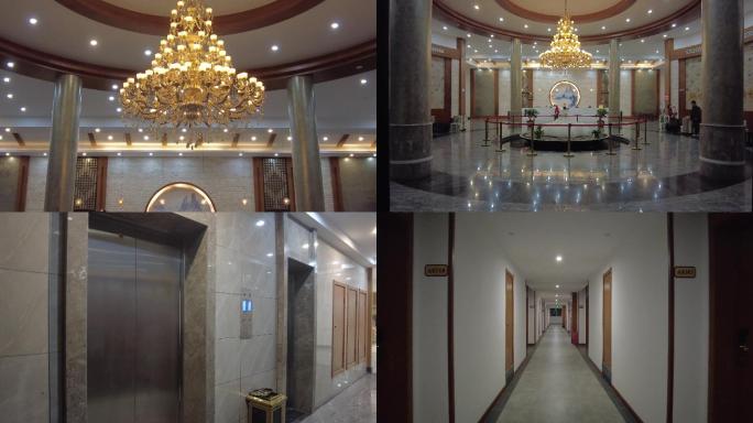 商务宾馆 酒店 走廊 电梯开门 宾馆大厅