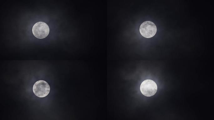 月 彩云追月 月亮 大月亮