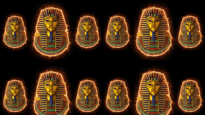 图坦卡门黄金法老面具埃及