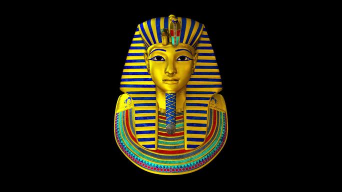 图坦卡门黄金法老面具埃及