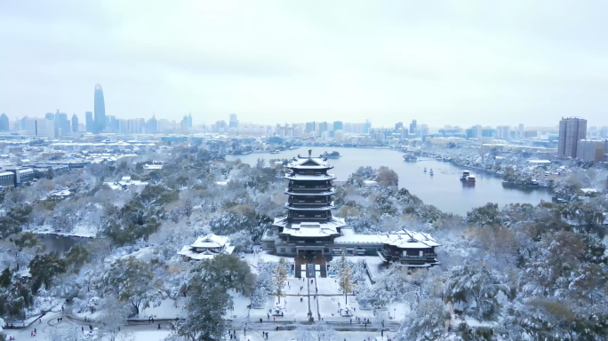 【大明湖雪景】超值2分钟高清素材！！！