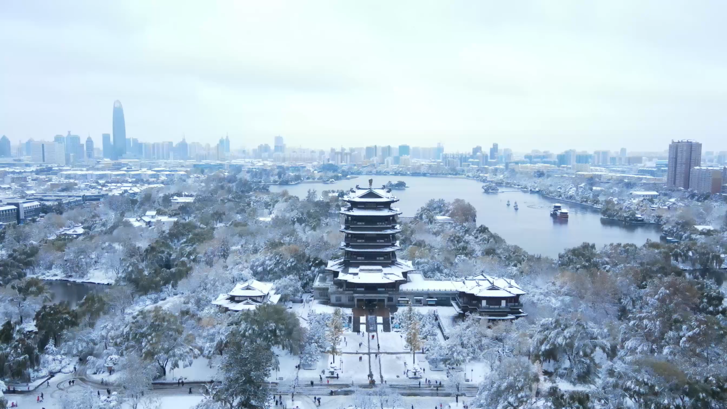 【大明湖雪景】超值2分钟高清素材！！！