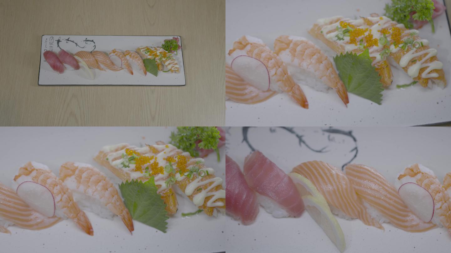美食三文鱼寿司