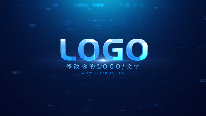 简约线条科技LOGO演绎AE模板