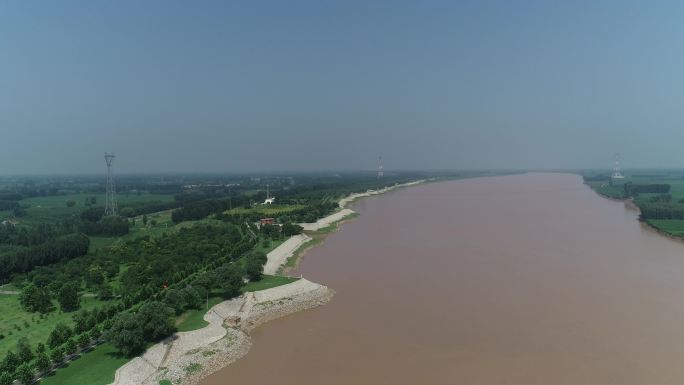 济南黄河航拍