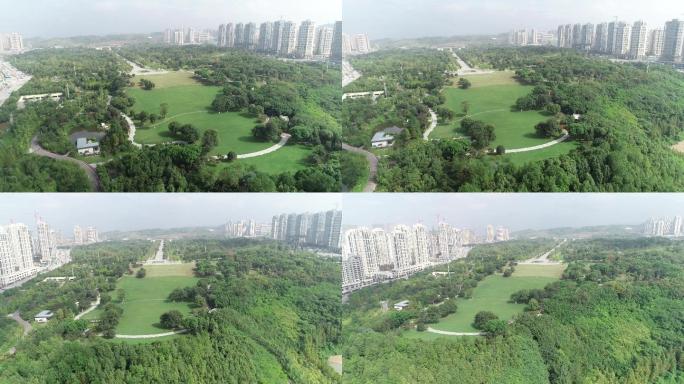 重庆中央公园航拍4k画质