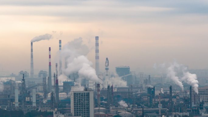 【4K】火力发电城市污染