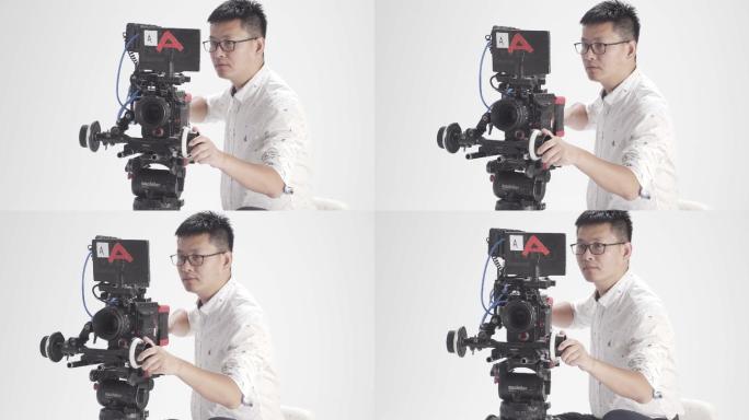 摄影师在拍摄电影视频