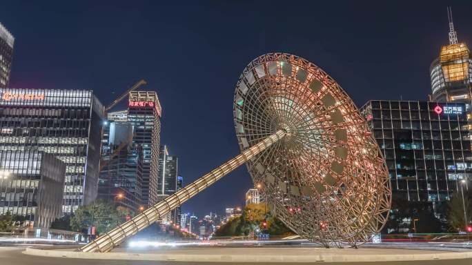 上海东方之光夜景延时4K