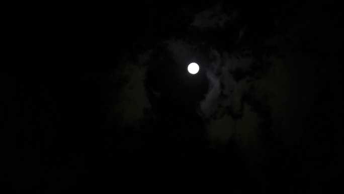黑夜夜空月亮